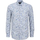 Overhemd - Dobby Stof - Geometrische Patronen - Regular Fit - 100% Katoen