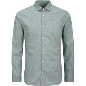 Jack & Jones Blackpool Print Overhemd - Zwart - Poplin - Slim Fit