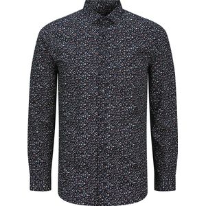JACK & JONES - JPRBLABlackpool - Overhemd - Donkerblauw / Karmijnrood / Wit