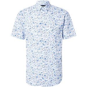 Jack & Jones Lasummer Print - Overhemd - Licht Blauw - 63% Katoen - Regular Fit
