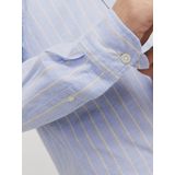 Jack & Jones - Jprbrook Oxford Shirt - Longsleeve - Coronet Blauw - 1 stuk