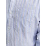 Jack & Jones - Jprbrook Oxford Shirt - Longsleeve - Coronet Blauw - 1 stuk