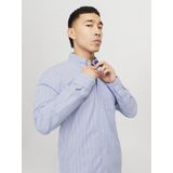 Jack & Jones - Jprbrook Oxford Shirt - Longsleeve - Coronet Blauw - 1 stuk