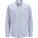 Jack & Jones - Jprbrook Oxford Shirt - Longsleeve - Coronet Blauw - 1 stuk