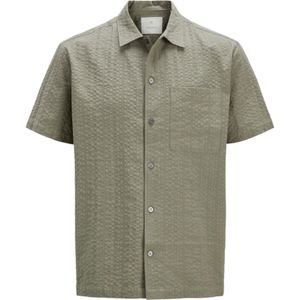 Overhemd - Effen - Katoen - Comfort Fit - Kwartmouw