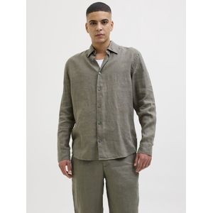 Overhemd - Twill - Lichtblauw - 100% Linnen