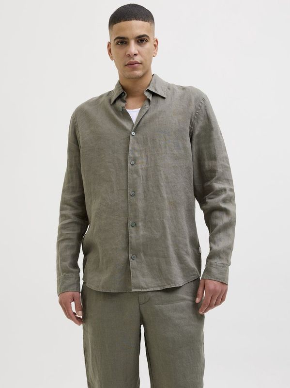 Overhemd - Twill - Lichtblauw - 100% Linnen