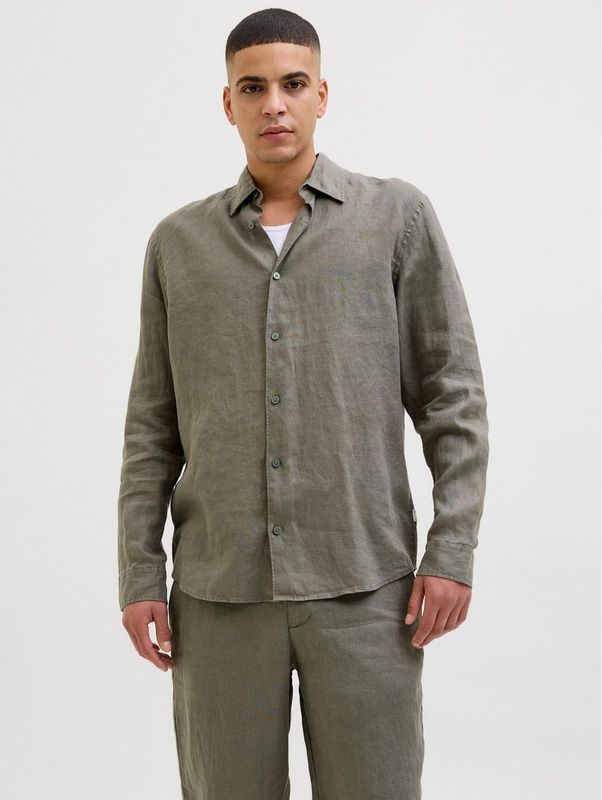 Jack & Jones Langarmhemd »JPRCCLAWRENCE LINEN L/S SHIRT SN«