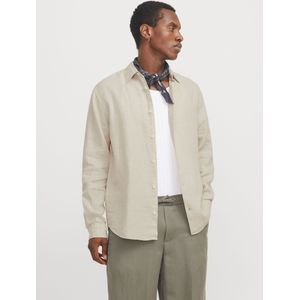 Jack & Jones Lawrence Overhemd - Blauw - 100% Linnen - Lange Mouwen