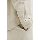 Overhemd - Twill - Lichtblauw - 100% Linnen - Relaxte Pasvorm