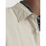 Overhemd - Twill - Lichtblauw - 100% Linnen - Relaxte Pasvorm