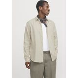 Overhemd - Twill - Lichtblauw - 100% Linnen - Relaxte Pasvorm