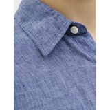 Overhemd - Mélange - Linnen - Lange Mouw - Regular Fit