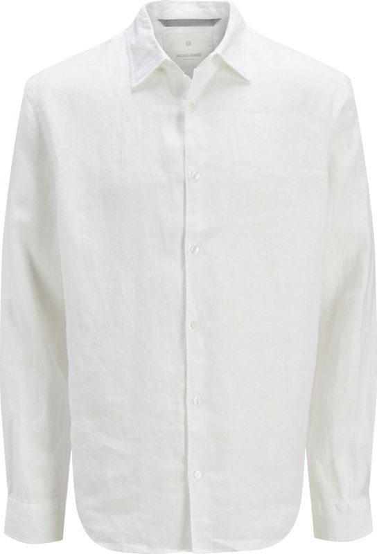 Jprcclawrence Linen L/S Shirt Sn, wit (bright white), L