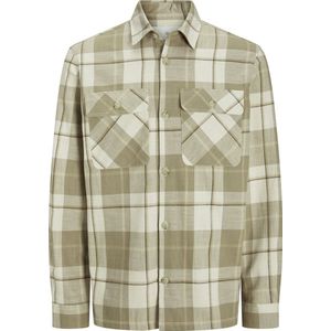 JACK & JONES - JPRCCRAYMOND SPRING - Overhemd - Taupe / Greige / Donkergrijs / Offwhite