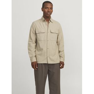 Overshirt - Keperstof - Overhemdkraag - Lange Mouwen - Knoopsluiting - Comfort Fit