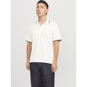 Geribbelde Kraag - Longsleeve - Mélange - Katoen - Normale Pasvorm