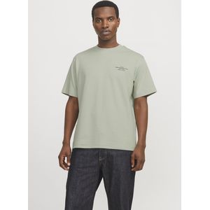 Jack & Jones - JPRBLACHAD BRANDING SS CREW NECK TEE - Aqua gray - T-shirt