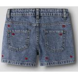 Jeans - Regular Fit - Denim Short - Slijtageplekken - Katoen