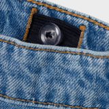 Jeans - Regular Fit - Denim Short - Slijtageplekken - Katoen