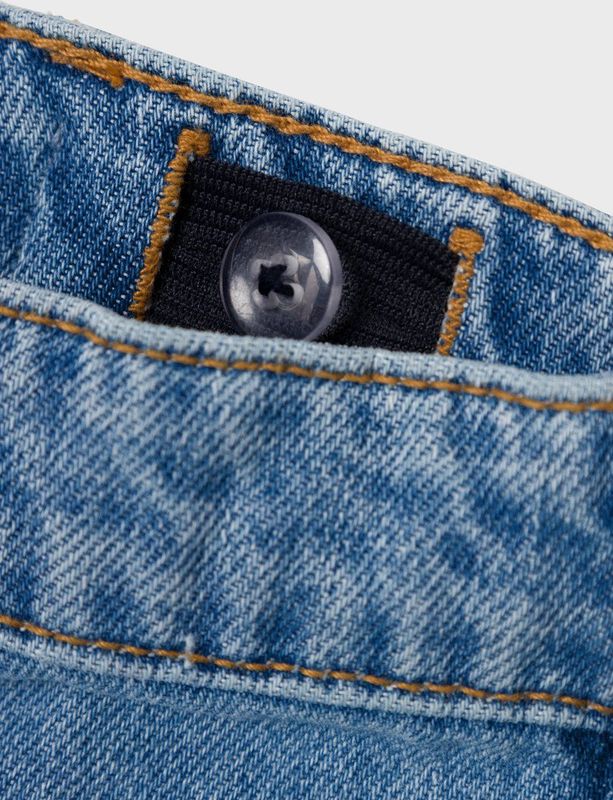 Jeans - Regular Fit - Denim Short - Slijtageplekken - Katoen