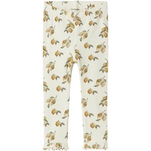 Lil Atelier Leggings - Rib - NbfGavo - Tortelduif/Lemon - Lil Atelier - 1½ jaar (86) - Leggings