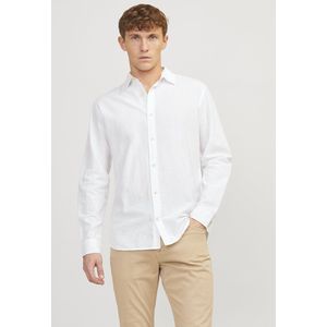Jack & Jones - Heren Overhemden Linnen Shirt - Roze - Maat L