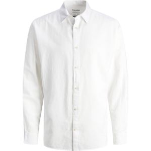 Jack & Jones - Heren Overhemden Summer Shirt - Wit - Katoen