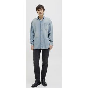 Overhemd - Effen - Denim - Lange Mouw - Comfort Fit