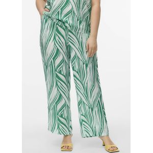VERO MODA CURVE - Wide Leg High Waist Casual Broek - Groen