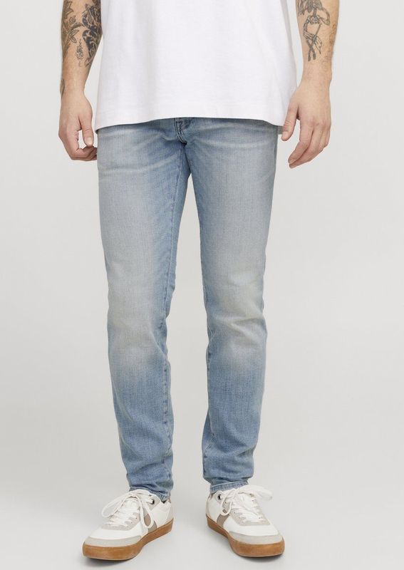 Original - Slanke Jeans - Vervaagd Blauw - Denim - Lage Taille