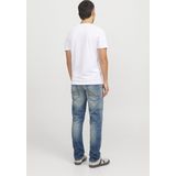 Jack & Jones - Jeans - Blue Denim - 78% Katoen - Tapered Pasvorm