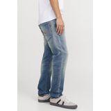 Jack & Jones - Jeans - Blue Denim - 78% Katoen - Tapered Pasvorm