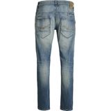 Jack & Jones - Jeans - Blue Denim - 78% Katoen - Tapered Pasvorm