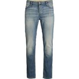 Jack & Jones - Jeans - Blue Denim - 78% Katoen - Tapered Pasvorm