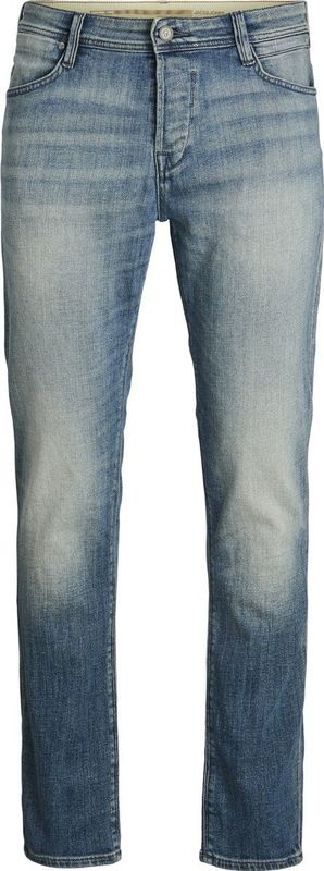 Jack & Jones - Jeans - Blue Denim - 78% Katoen - Tapered Pasvorm