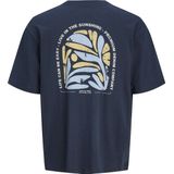 Jack & Jones - Jprblumax Ss Tee - T-shirt - Blue Nights - Katoen