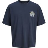 Jack & Jones - Jprblumax Ss Tee - T-shirt - Blue Nights - Katoen