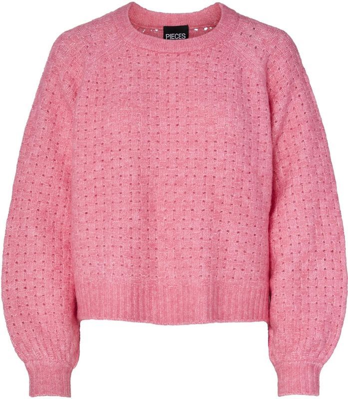 Pcsikka - Gebreide Trui - Ronde Hals - Lange Mouwen - Raglanmouwen