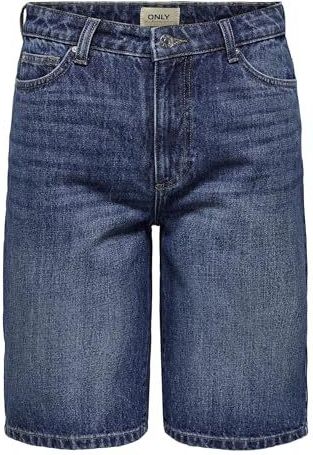 Onlsonny - High Waist Regular Fit Denim Shorts - Blauw - Denim