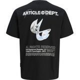 Jack & Jones - Jcodynamic Dust Tee - T-shirt - Zwart - Katoen