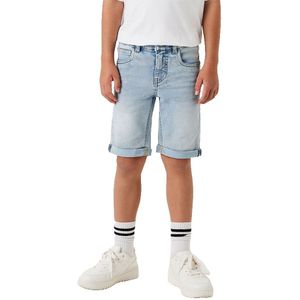 Name It Jeansshort - Lichtblauw Bleached Denim - Slim Fit