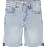 NAME IT - NKMTHEO XSL DNM L SHORTS - Light Blue Bleached Denim