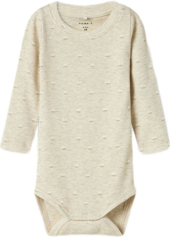 NAME IT - Romper - Beige - Lange Mouwen