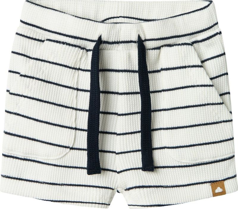 Name It - Fully Baby Jongens Short - Cloud Dancer - Regular Fit