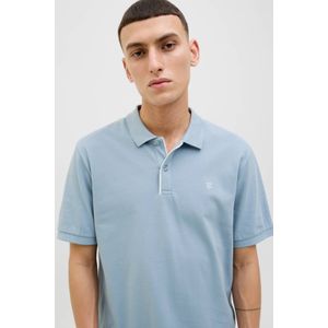 Jack&Jones - Premium Poloshirt - Korte Mouwen - Badge - Knoopsluiting