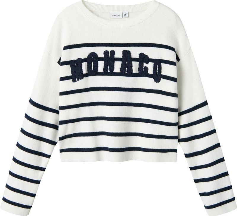 Gebreide Trui - Boxy Fit - Ronde Hals - Lange Mouwen - Kort