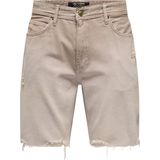 Onsedge - Mid Waist Straight Fit Shorts - Denim - Groen - Katoen
