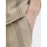 JACK & JONES - JPSTJAIDEN - Broek - Donkerbeige - Gevoerde Zoom/Rand