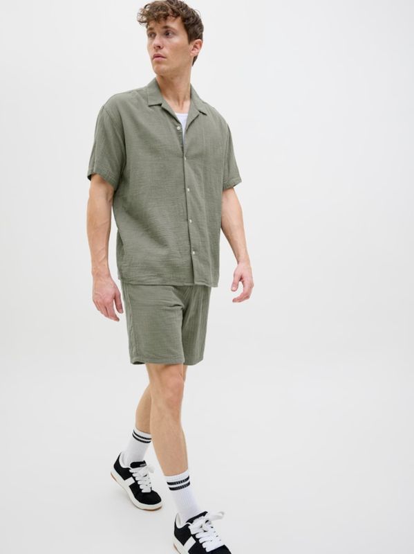 Broek - Effen - Katoen - Gevoerde Zoom/Rand